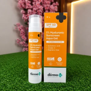 The Derma Co 1% Hyaluronic Sunscreen Aqua Gel SPF 50