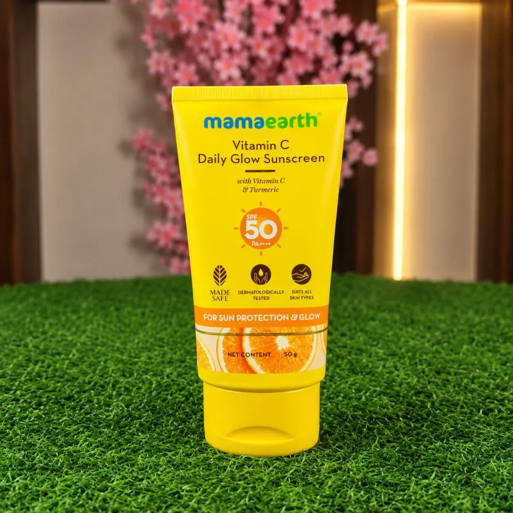 Mamaearth Vitamin C Daily Glow Sunscreen SPF 50 PA++++ 50g